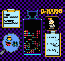 Dr. Mario (Japan, USA) In game screenshot